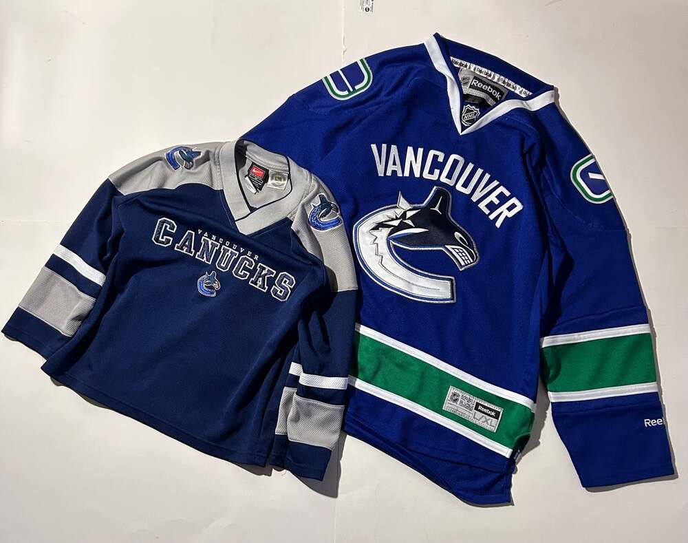 Vancouver Canucks Hockey Jerseys: Reebok Premier Replica Jersey and Nike Team Yo